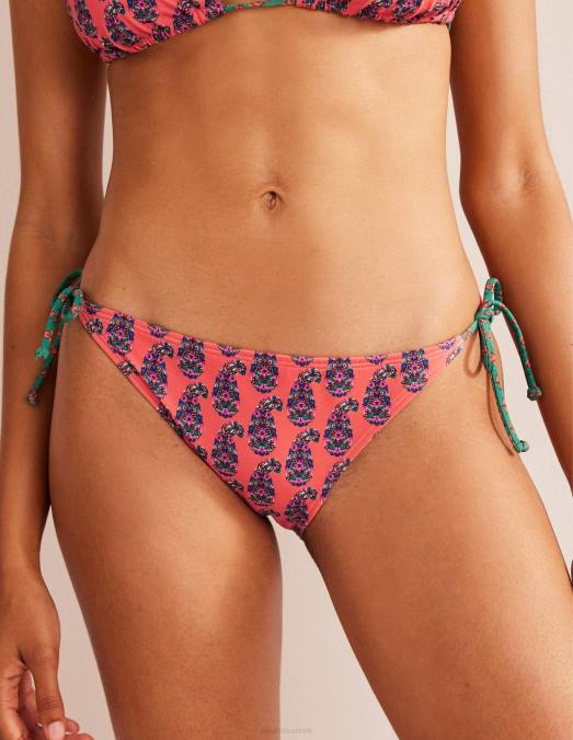Boden vêtements cachemire orange kaki femmes bas de bikini à ficelle LB2X289