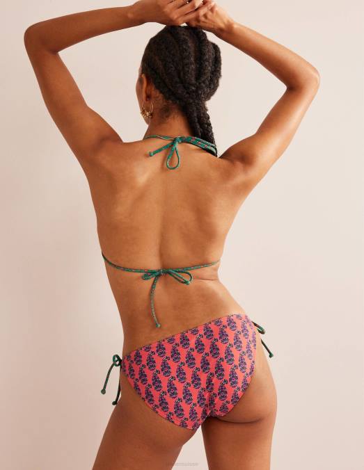Boden vêtements cachemire orange kaki femmes haut de bikini à ficelle LB2X313