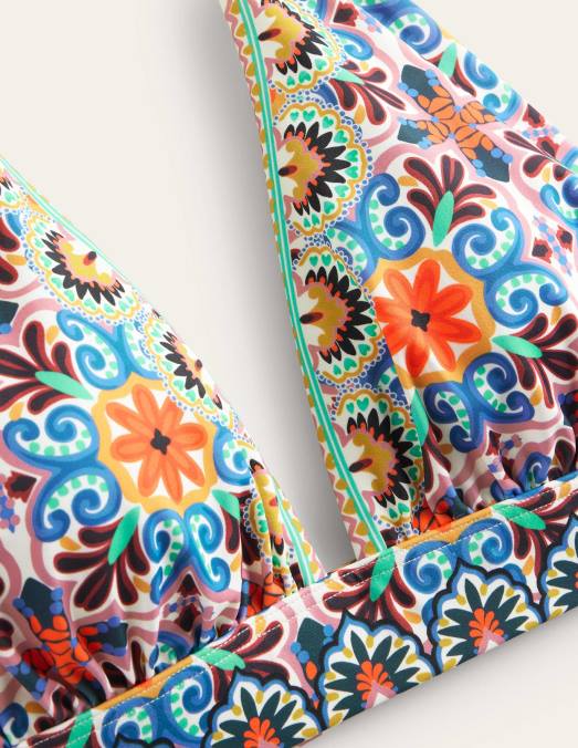 Boden vêtements carrelage multi et tapisserie femmes Merano - haut de bikini à décolleté plongeant LB2X1310