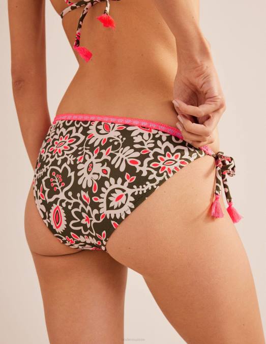 Boden vêtements chou frisé et tourbillon artisanal femmes bas de bikini à bordure en crochet LB2X2003
