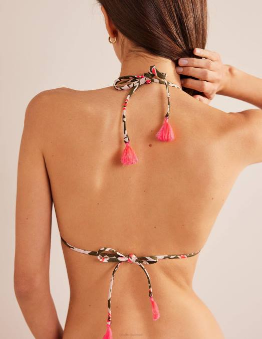 Boden vêtements chou frisé et tourbillon artisanal femmes haut de bikini triangle au crochet LB2X2080