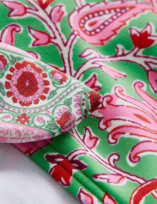 Boden vêtements citron vert et vigne botanique femmes bas de bikini noué sur les côtés LB2X1999