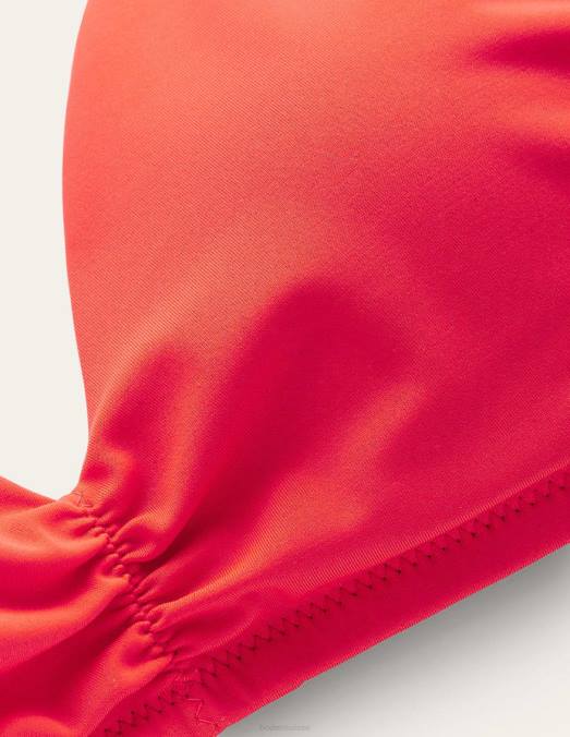 Boden vêtements feu d'artifice femmes haut de bikini froncé à col V LB2X250