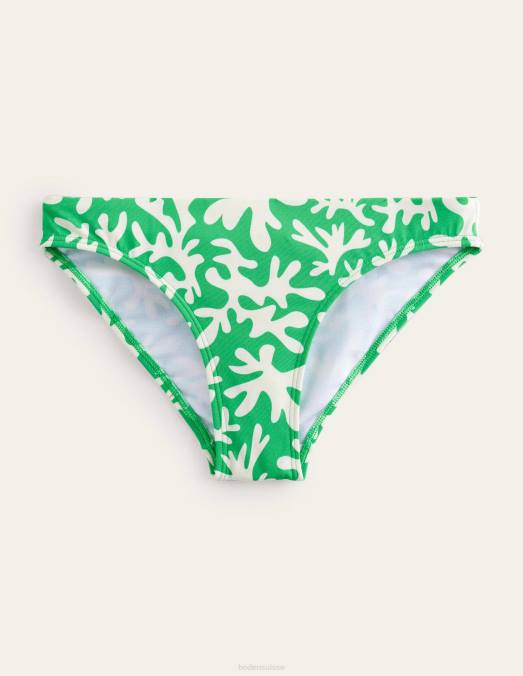 Boden vêtements feuillage vert et abstrait femmes bas de bikini classique LB2X2444