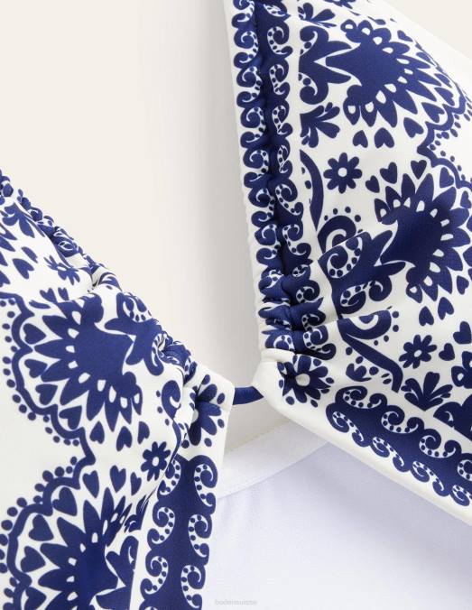 Boden vêtements fleur ivoire femmes maillot de bain à string et découpes LB2X1512