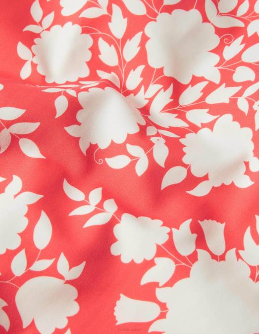 Boden vêtements fleurs sauvages et papaye éclatante femmes maillot de bain à cordon noué au dos LB2X2451