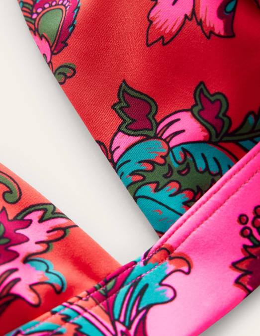 Boden vêtements floral rose épicé femmes haut de bikini à bandeau LB2X288