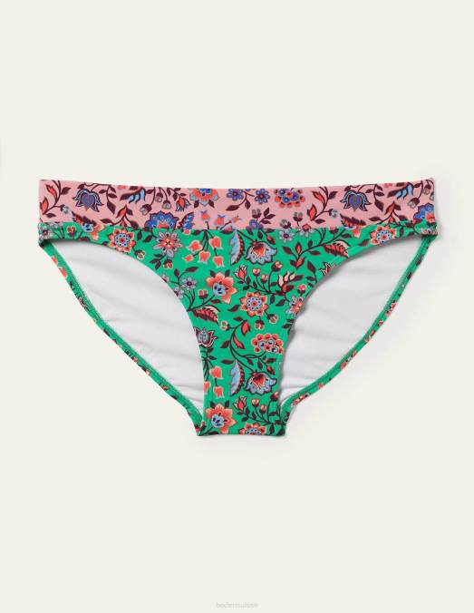 Boden vêtements formica rose & prairie orientale femmes bas de bikini à empiècements LB2X2041