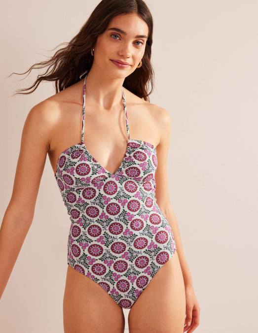 Boden vêtements gin fizz & brin de tournesol femmes maillot de bain bandeau dos nu LB2X211