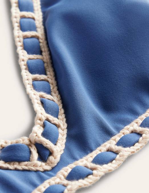 Boden vêtements globe femmes haut de bikini à bordure en crochet LB2X1720