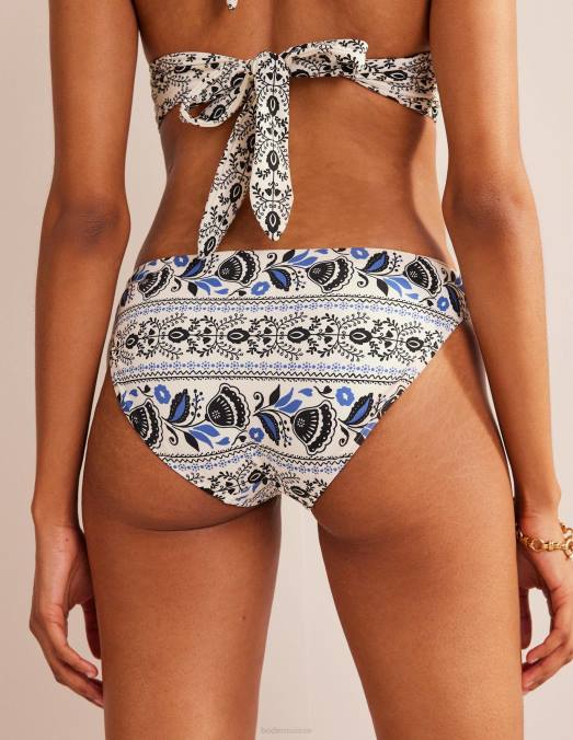 Boden vêtements ivoire et milos fleurissent femmes bas de bikini classique LB2X1902