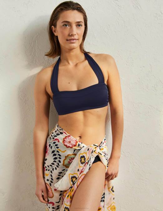 Boden vêtements marine française femmes haut de bikini dos nu Santorin LB2X2436