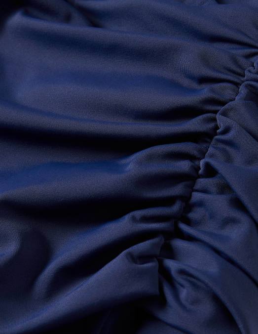 Boden vêtements marine française femmes levanzo - maillot de bain dos nu froncé LB2X239