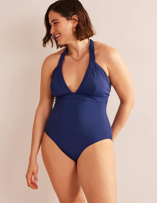 Boden vêtements marine française femmes maillot de bain dos nu Ithaca LB2X213