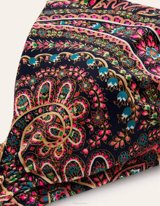 Boden vêtements marine légère et palais femmes haut de bikini froncé à col V LB2X247