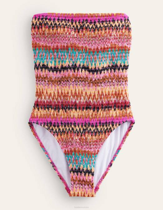 Boden vêtements multi-ikat femmes maillot de bain bandeau à smocks LB2X2483