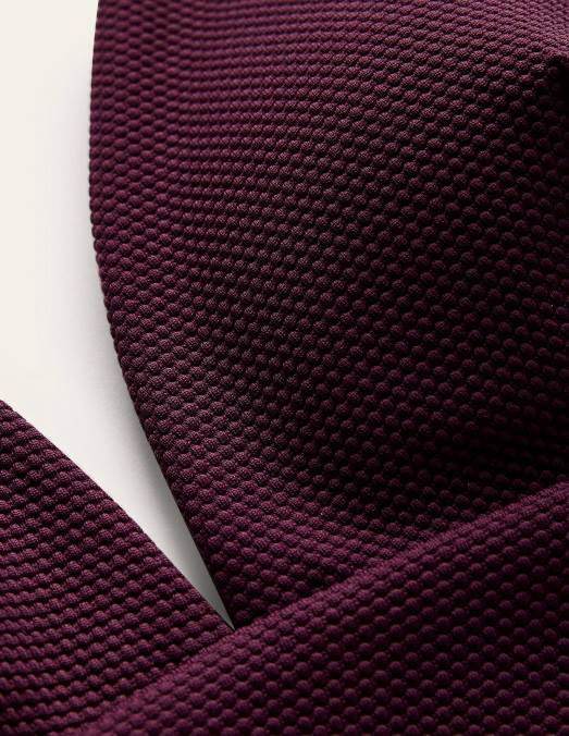 Boden vêtements nid d'abeilles aux aronia femmes haut de bikini à col v porto LB2X246