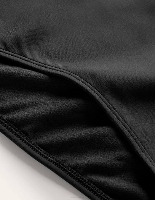 Boden vêtements noir femmes bas de bikini taille haute LB2X270