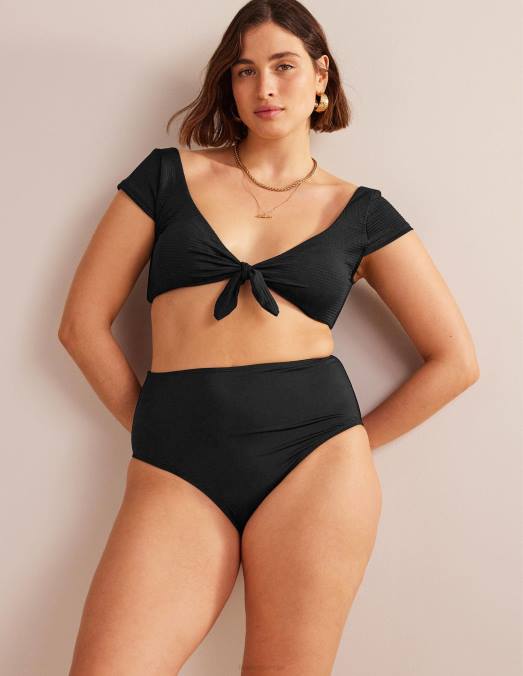 Boden vêtements noir femmes bas de bikini taille haute LB2X270