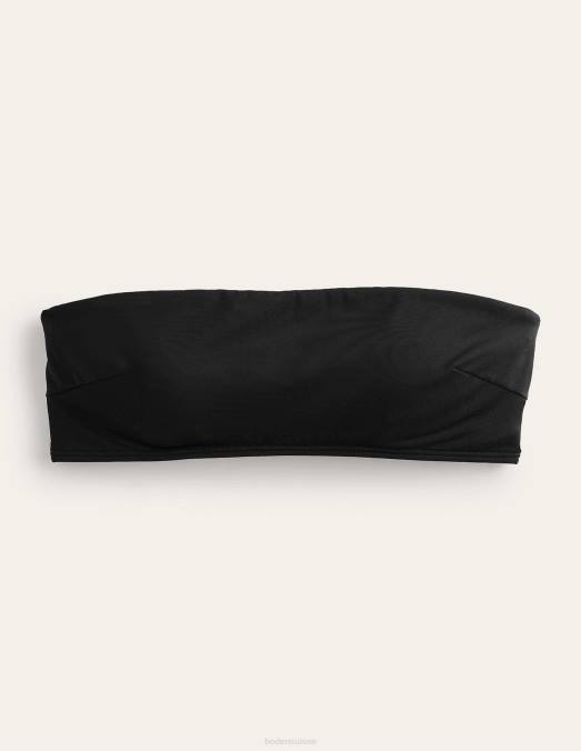 Boden vêtements noir femmes haut de bikini bandeau à maintien LB2X251