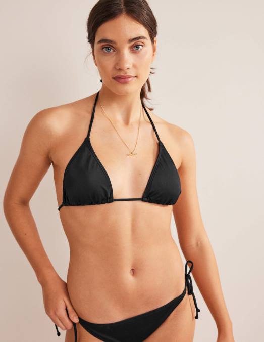 Boden vêtements noir femmes haut de bikini à ficelle LB2X300
