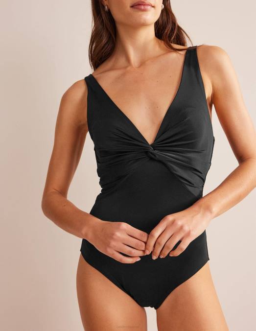 Boden vêtements noir femmes maillot de bain classique twist LB2X242