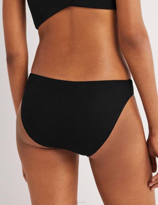 Boden vêtements noir texturé femmes bas de bikini LB2X310