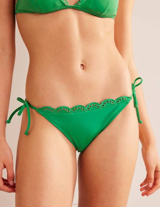 Boden vêtements poivre vert femmes bas de bikini à broderies LB2X263