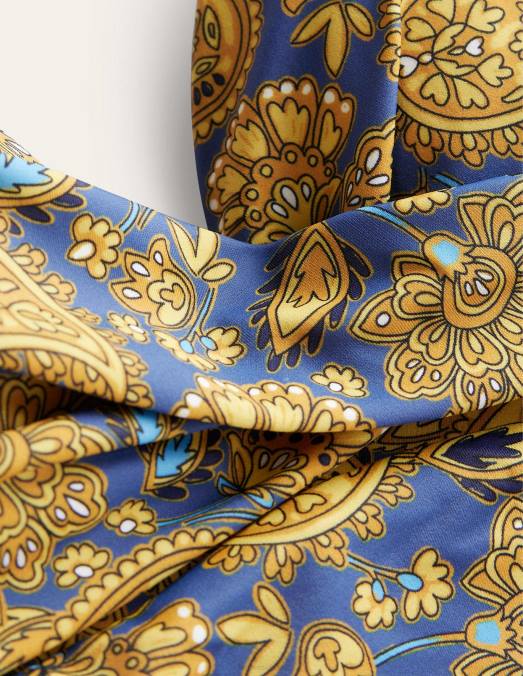 Boden vêtements récolte d'or et terrasse motif cachemire femmes haut tankini capri taille bonnet LB2X1868