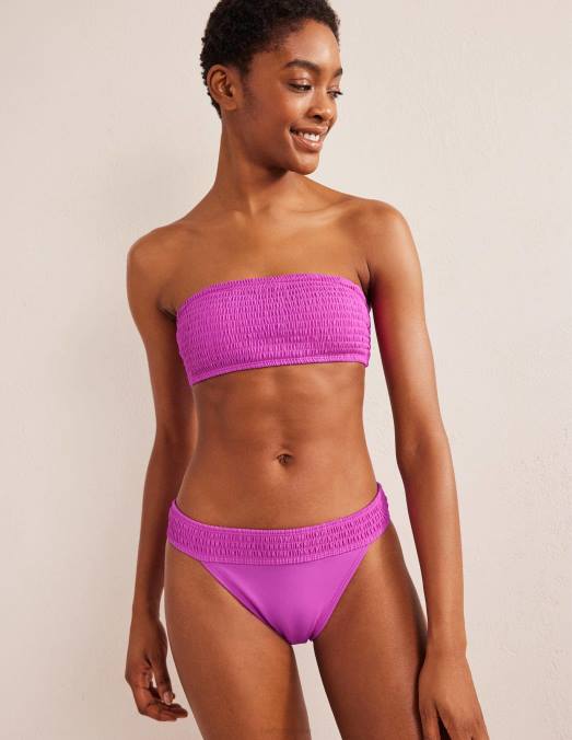 Boden vêtements rose incroyable femmes bas de bikini smocké LB2X2582