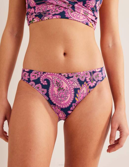 Boden vêtements terrasse bleu marine et cachemire femmes bas de bikini LB2X1844