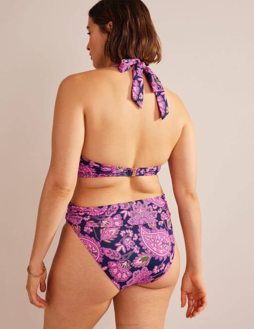 Boden vêtements terrasse bleu marine et cachemire femmes haut de bikini dos nu levanzo LB2X1522