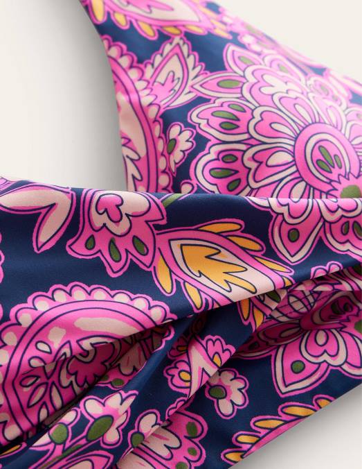 Boden vêtements terrasse bleu marine et cachemire femmes haut de bikini dos nu levanzo LB2X1522