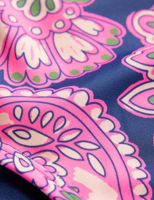 Boden vêtements terrasse bleu marine et cachemire femmes short de bikini classique LB2X2540