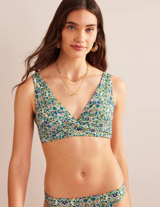 Boden vêtements terrasse de roseaux et de vignes femmes haut de bikini classique torsadé LB2X312