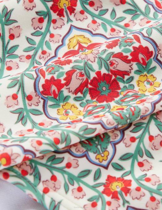 Boden vêtements terrasse multi & vigne femmes bas de bikini classique à plis LB2X1341