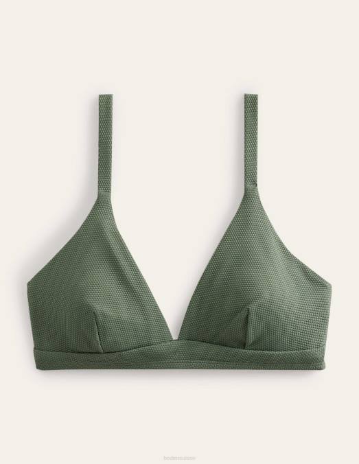 Boden vêtements texture kaki femmes arezzo - haut de bikini à col v LB2X2146