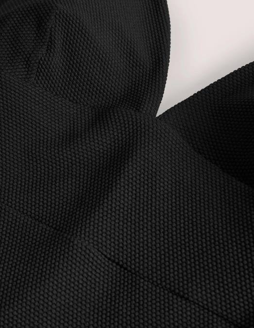 Boden vêtements texture noire femmes arezzo - maillot de bain à empiècement et encolure en V LB2X228