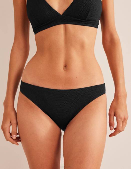 Boden vêtements texture noire femmes bas de bikini à texture classique LB2X282