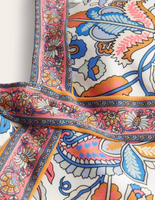 Boden vêtements vigne cachemire ivoire et corail femmes maillot de bain dos nu Céphalonie LB2X1052