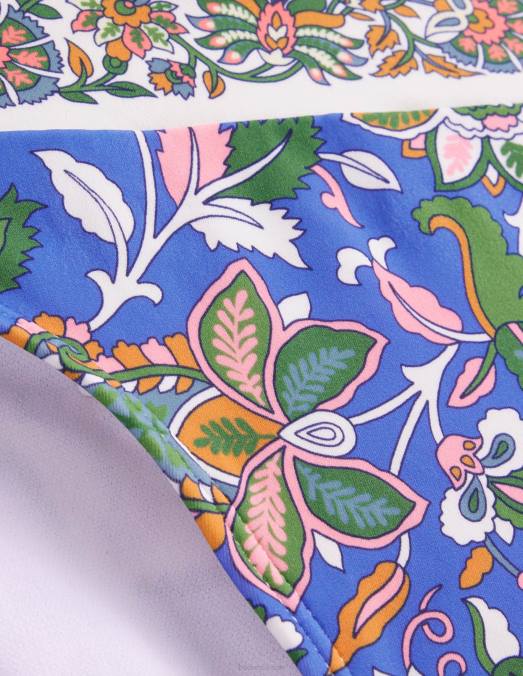Boden vêtements vigne de Delft et cachemire femmes bas de bikini à empiècements LB2X1793