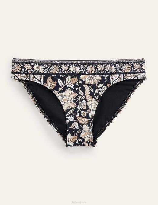 Boden vêtements vigne néron et cachemire femmes bas de bikini à empiècements LB2X1912