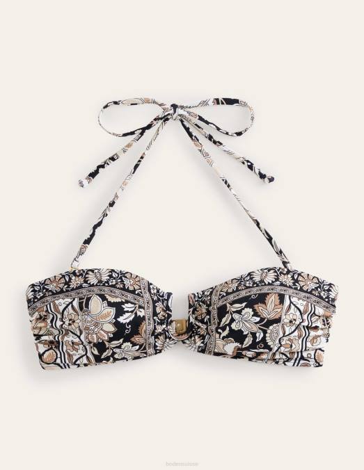 Boden vêtements vigne néron et cachemire femmes haut de bikini dos nu LB2X2270