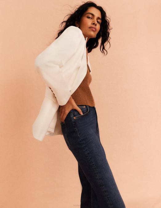 Boden vêtements Ivoire femmes blazer à double boutonnage LB2X1465