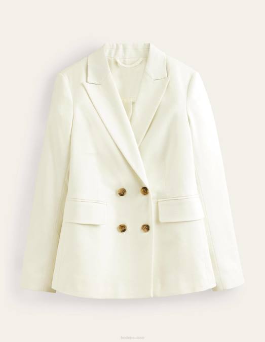 Boden vêtements Ivoire femmes blazer à double boutonnage LB2X1465