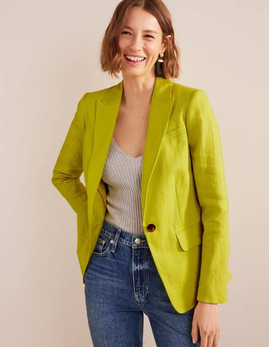Boden vêtements agrumes femmes le blazer en lin Cambridge LB2X678