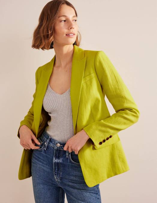 Boden vêtements agrumes femmes le blazer en lin Cambridge LB2X678
