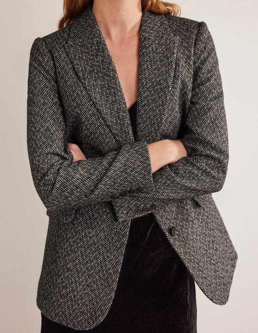 Boden vêtements chevrons femmes blazer long décontracté LB2X1222