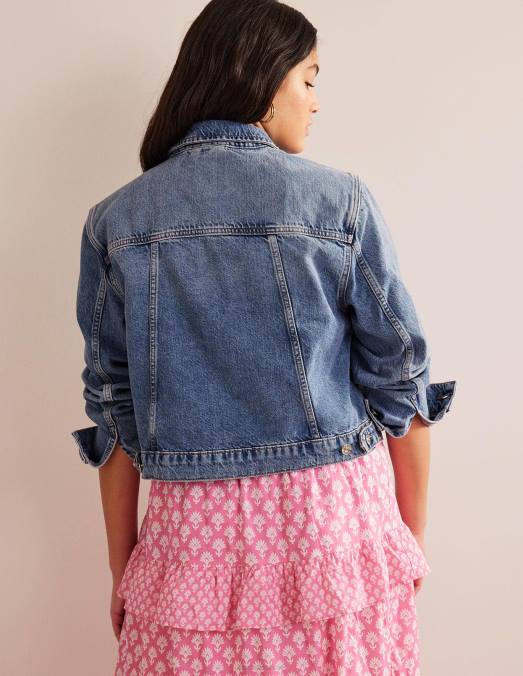 Boden vêtements mi millésime femmes veste en jean rigide LB2X667