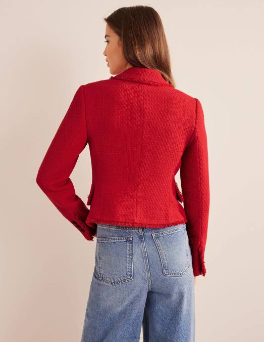 Boden vêtements tarte aux fraises femmes le blazer court en coton york LB2X1429